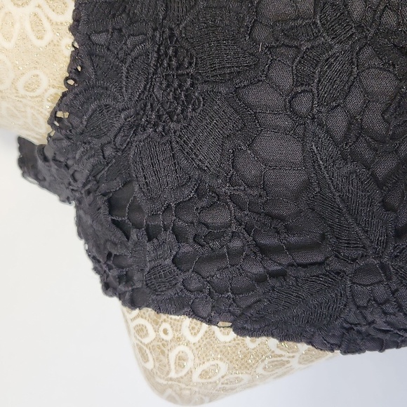 ASTR The Label Women's Size M Samantha Black Lace Sleeveless High Neck Dress - Picture 4 of 15